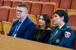 zastepca dyrektora IAS w białymstoku piotr jurczuk , naczelnik PUS w Biał. elżbieta wróblewska i Zastępca Naczelnika PUCS w Białymstoku mł. insp. Monika Horosz.