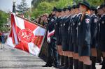 kompania honorowa podlaskiej służby celno-skarbowej ze sztandarem